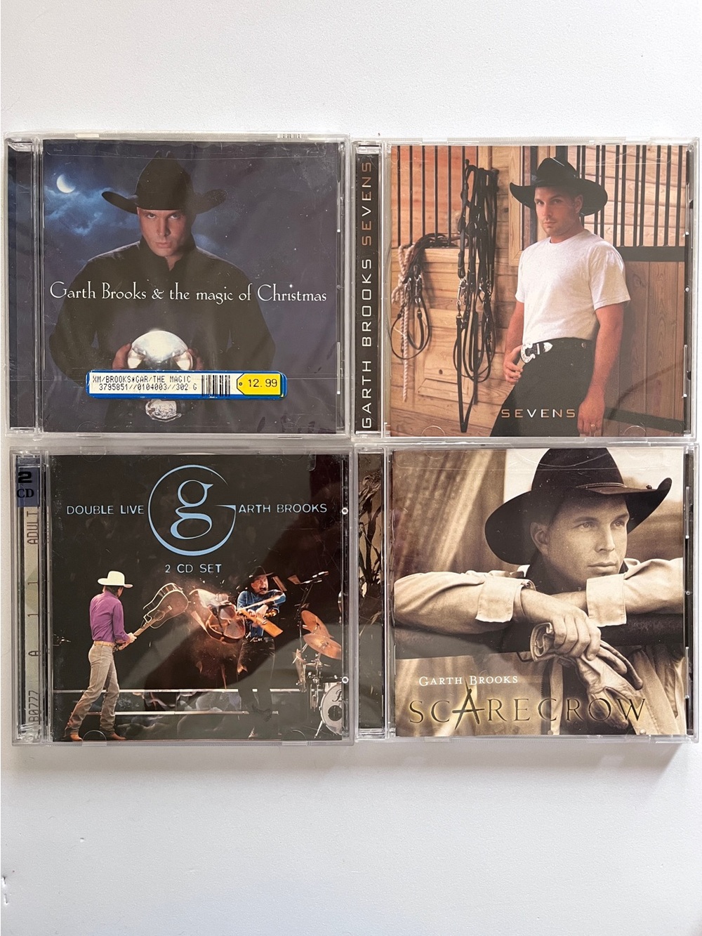 Garth Brooks CD Lot — Assorted Album Covers (Black, Brown, Tan)